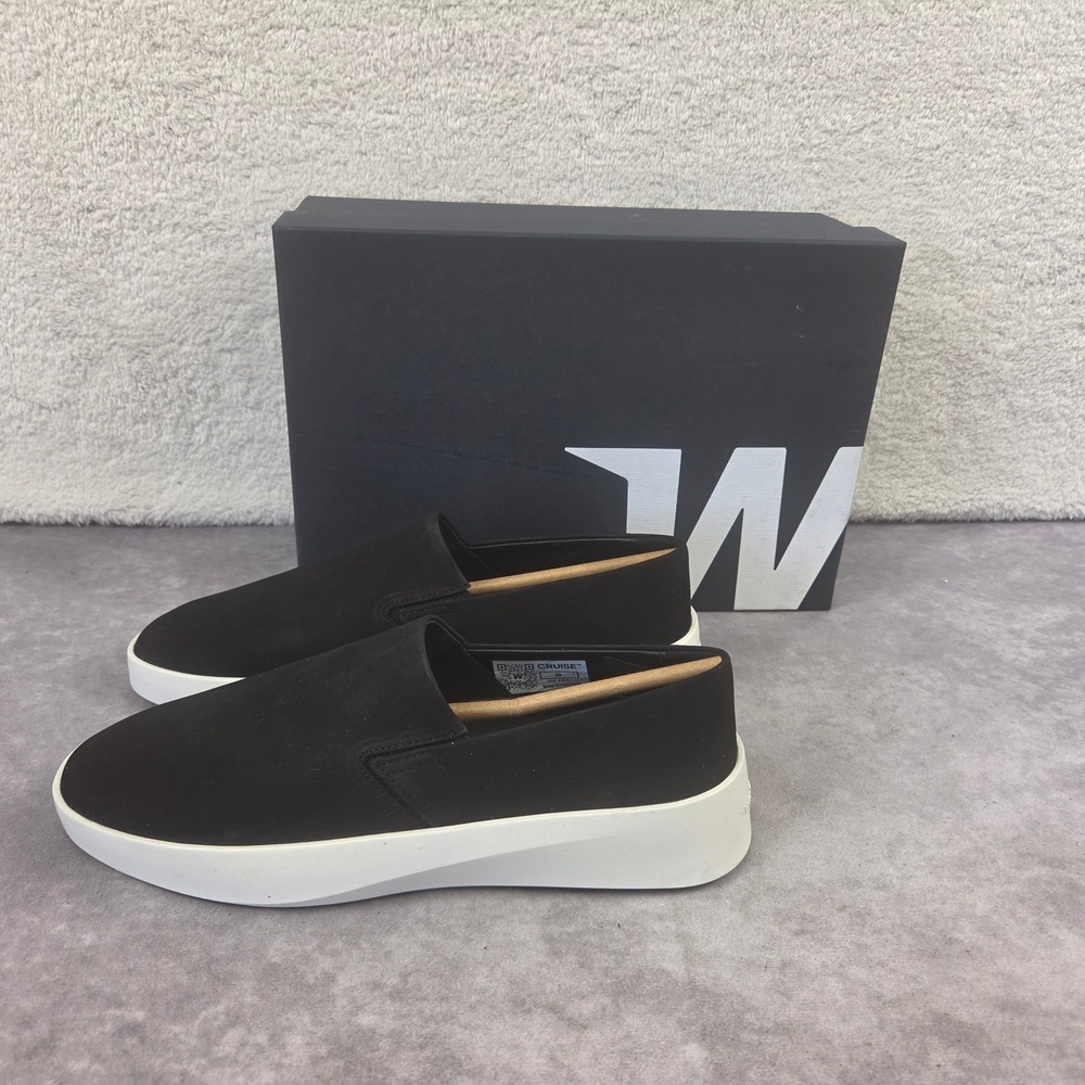 Wolf & Shepherd Cruise Slip-On Blk Wht Sneakers M 6.5 W 8 MFT-0120-008-D065